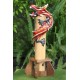 Bamboo Red Dragon Incense Holder