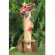 Bamboo Red Dragon Incense Holder