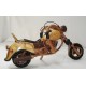 Handmade Wooden Motorbike 9 Inch