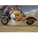 Handmade Wooden Motorbike 9 Inch