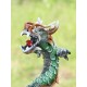 Coiled Stance 10 Inch Green Dragon Sculpture