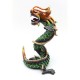 Coiled Stance 10 Inch Green Dragon Sculpture