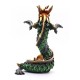 Coiled Stance 10 Inch Green Dragon Sculpture