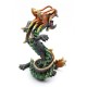 Coiled Stance 10 Inch Green Dragon Sculpture