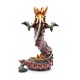 Coiled Stance 10 Inch Red Dragon Sculpture