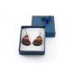 Real Butterfly Wing Orange Sunset Earring