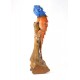 Baby Blue Morning Orange Iguana Reclaimed Teak 