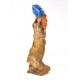 Baby Blue Morning Orange Iguana Reclaimed Teak 