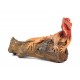 Iguana Vermeil Rouge on Teak Root