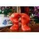 Dolphins Hugging Red Salt and Pepper Shakers